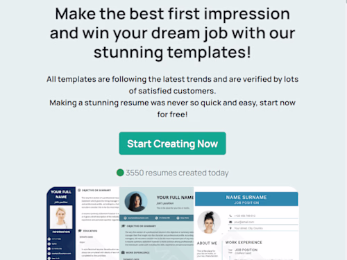 Make CV Online — Best Drag & Drop Resume Builder