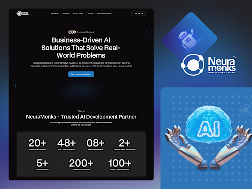 NeuraMonks' Website Rebuild in Webflow
I