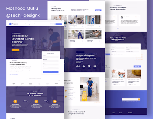 Cleaning Website Design For Company