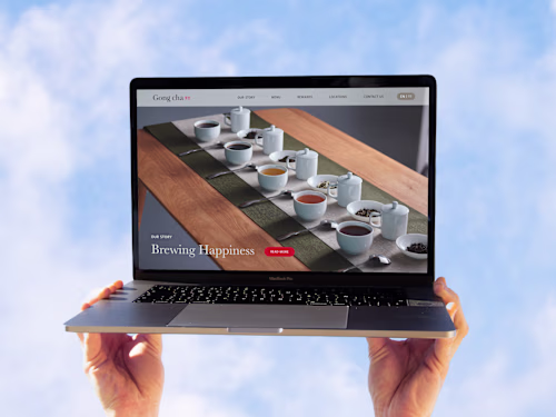 Gong Cha Canada Website Redesign