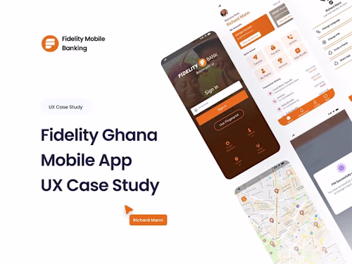 Fidelity Ghana Mobile Banking App Redesign
