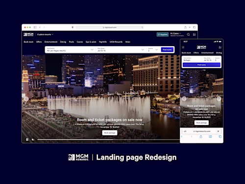 MGM Resorts - Landing Page