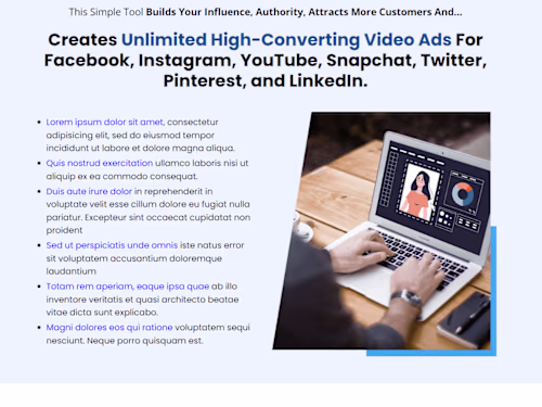 Digital product sales page