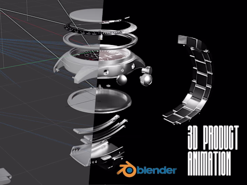 3D Wrist Watch Animation