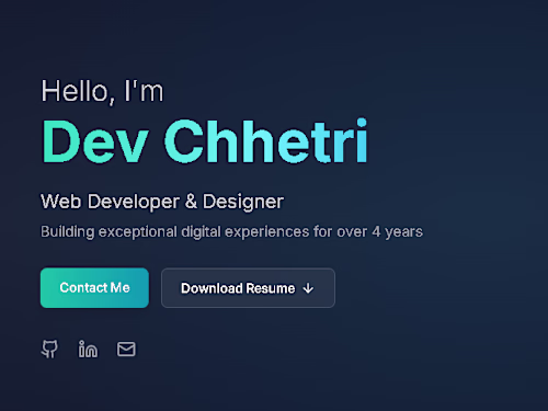 Personalized Portfoilio