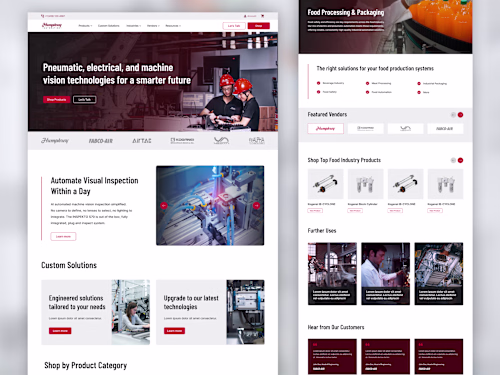 Pneumatic Solutions Website Redesign
