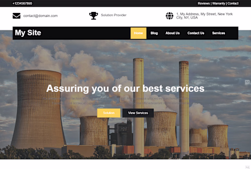 Factory or Industries company website