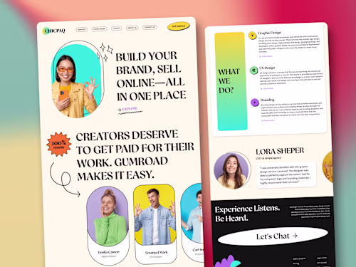 Design Agency landing page ui design 🔥