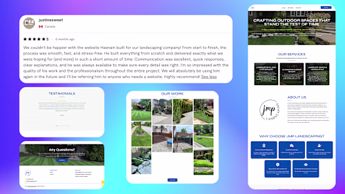 Redesigned a business website with