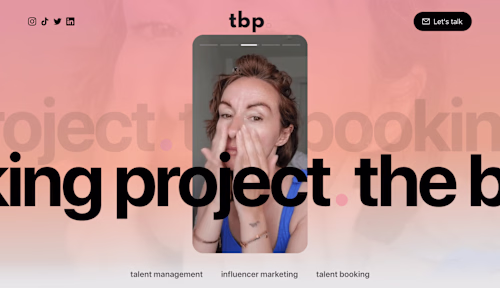 The Booking Project | Design and Webflow Development