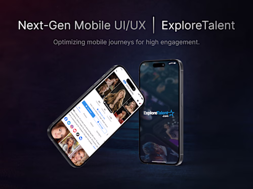 Lead UI/UX Design for ExploreTalent Mobile App