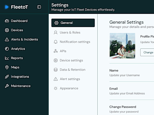 Settings Page, Details>>>>>>