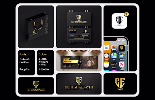 Custom Engraved - Logo & Brand Identity Design 
