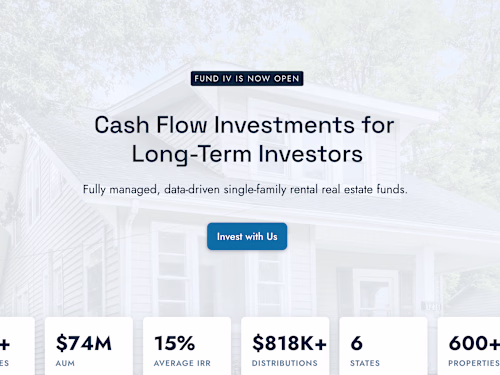 Framer website for real estate investment company