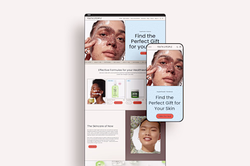 Skincare UX/UI Design, Web Design, Branding