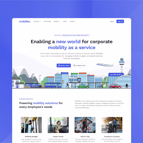 Mobilleo: New Webflow site & Brand Identity