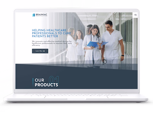 Website design for Med-tech Startup