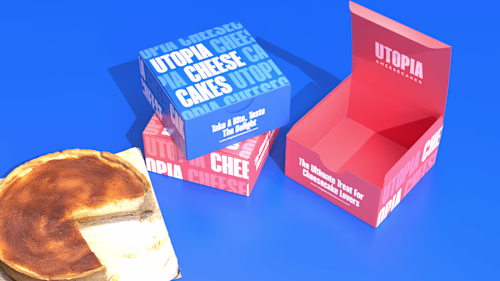 Utopia Cheesecake-Packaging Design on Behance