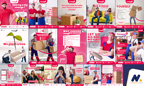 Social media content for a leading removal company in the UK