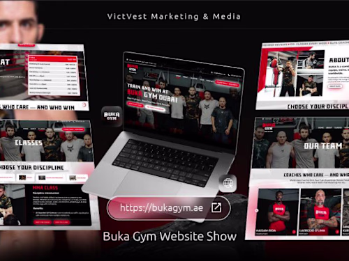 BUKA Gym Dubai:  Website Design for a Global Combat Sports Brand