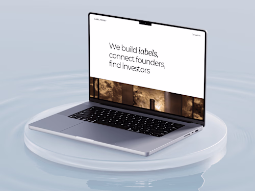 Landing page for Labelhouse | Framer