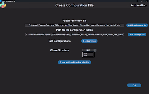Automation App and Tkinter Interface