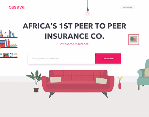Casava Landing Page Design