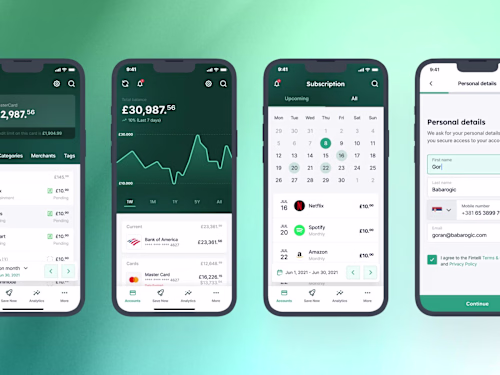 UX/UI Design for Budget Planner Finance App
