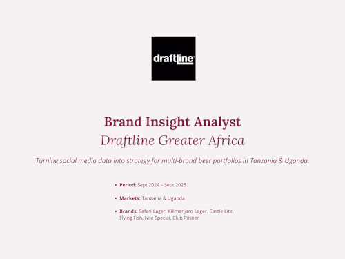 Strategic Social Media Reporting for African Beer Brands