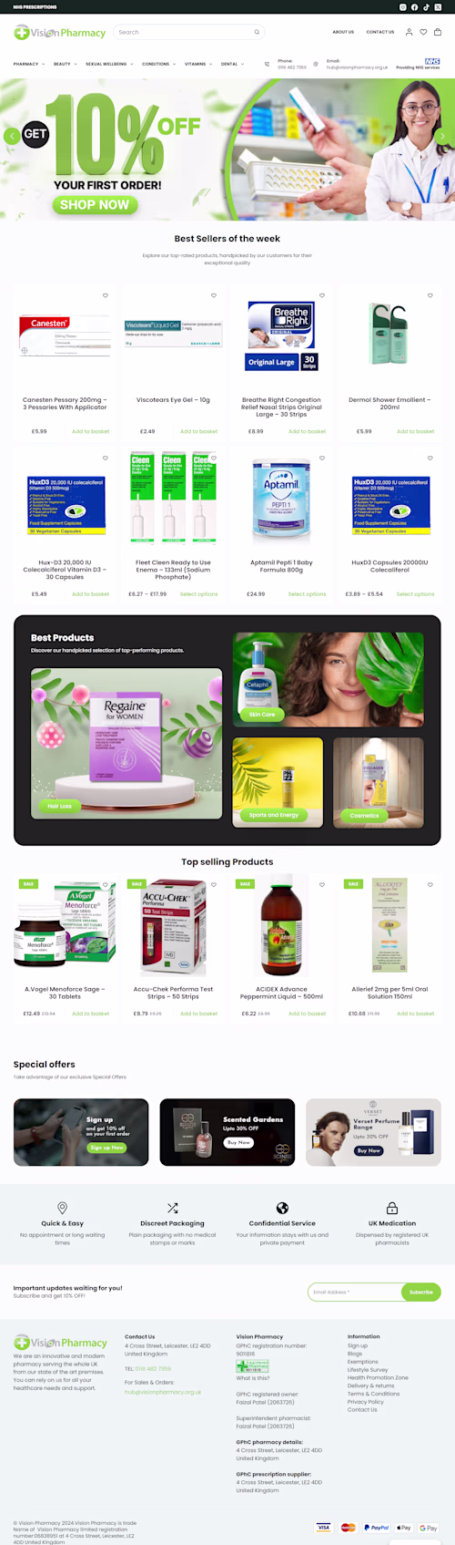 Vision Pharmacy - Online Pharmacy & Healthcare Store