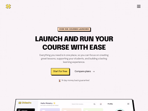 Didasko - Neobrutalist & SaaS Landing Page