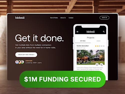 Startup Website Design - helped secure $1M in pre-seed funding