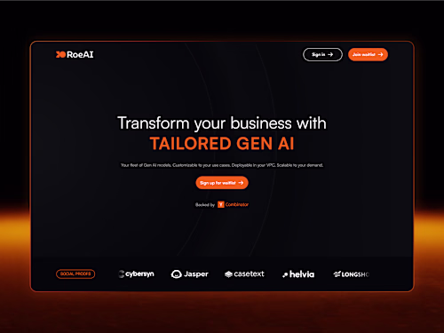 Roe AI - Webflow Development