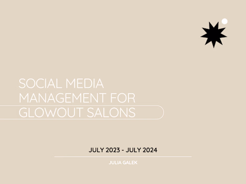 Social Media Management + Content Creation for Glowout Salons