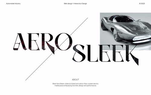 AeroSleek Website + Interaction Design on Behance