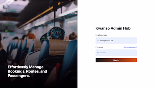 Shuttle Booking Admin Dashboard