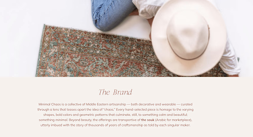 Value-driven Brand Storytelling Copy for home goods eComm  