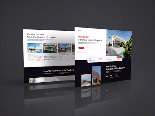 Real Estate Landing Page UI/UX Design :: Behance