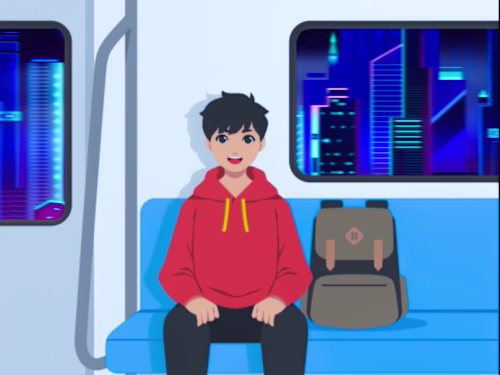 A quiet metro ride. 🚇
A