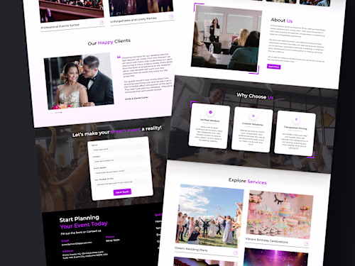 EventSphere - Landing Page Design 🎉