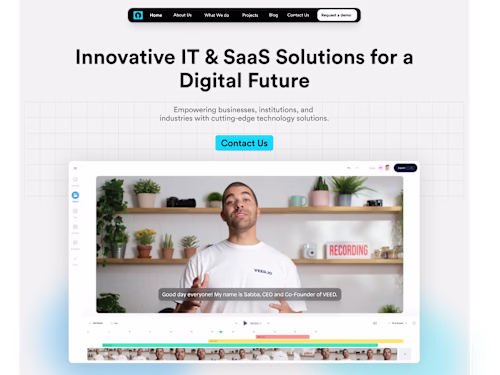 SaaS & IT Solutions Showcase Design