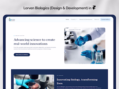 Lorven Biologics Website Design & Development