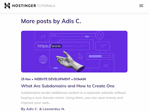 Published on Hostinger