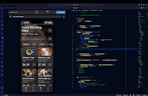 Created a fully responsive Flutter