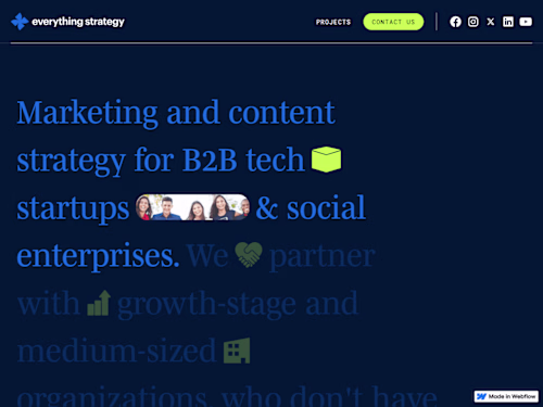 Webflow Development for Everything Strategy
