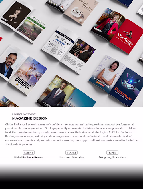 Corporate Magazine Design, Commercial Graphics on Behance