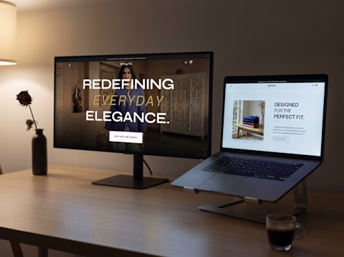 Syuti Fashion Landing Page with 3D Viewer