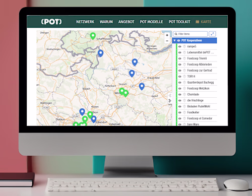 Website for a local food association