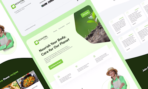 Sustainable Brand Landing Page