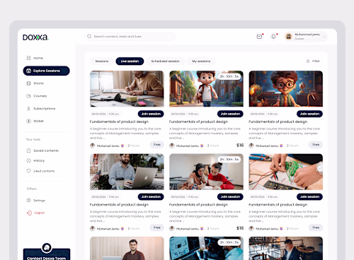Doxxa- E-learning platform 